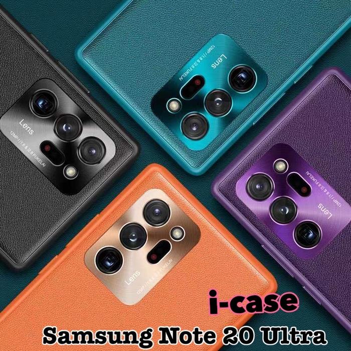 SAMSUNG NOTE 20 ULTRA Vegan Leather Soft CASE casing cover GALAXY Orange