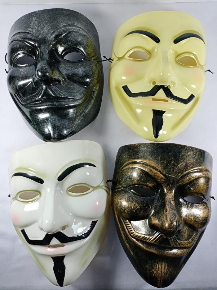 Jual Topeng Anonymous Bahan Thermoplastic - KualtiasPremium - Topeng ...