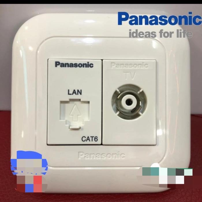 Gambar soket modul data cat5 panasonic cat 5 inbow wej 2488 wej2488 - CAT 6 + TV dari PROLED ELECTRIC undefined Tokopedia