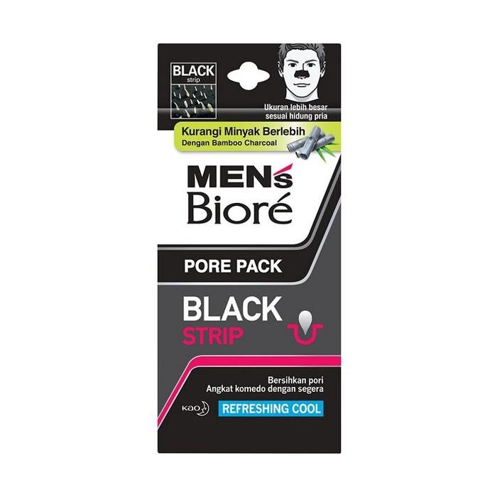 Gambar BIORE Pore Pack Mengangkat Komedo [1 Pack/Docket 4pcs] - Men Black Stip dari Asisten belanja Tokopedia undefined 4 Tokopedia
