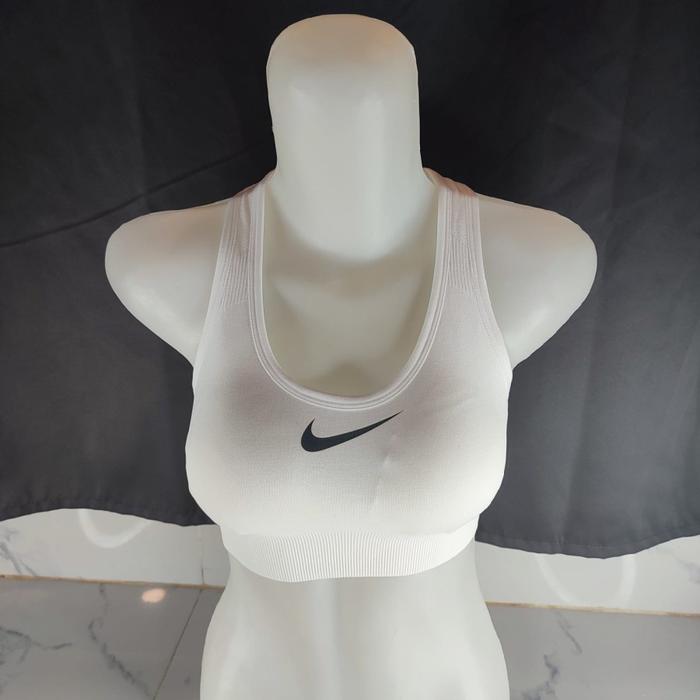 Gambar Nike Swoosh Women Medium Support Sports Bra Dri-FIT - Putih, XL dari Merlin.str undefined Tokopedia
