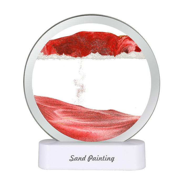 Gambar Lampu pasir quicksand moving sandart painting led lamp LB028 jam pasir - lb031 bulat mer dari Lilium undefined Tokopedia