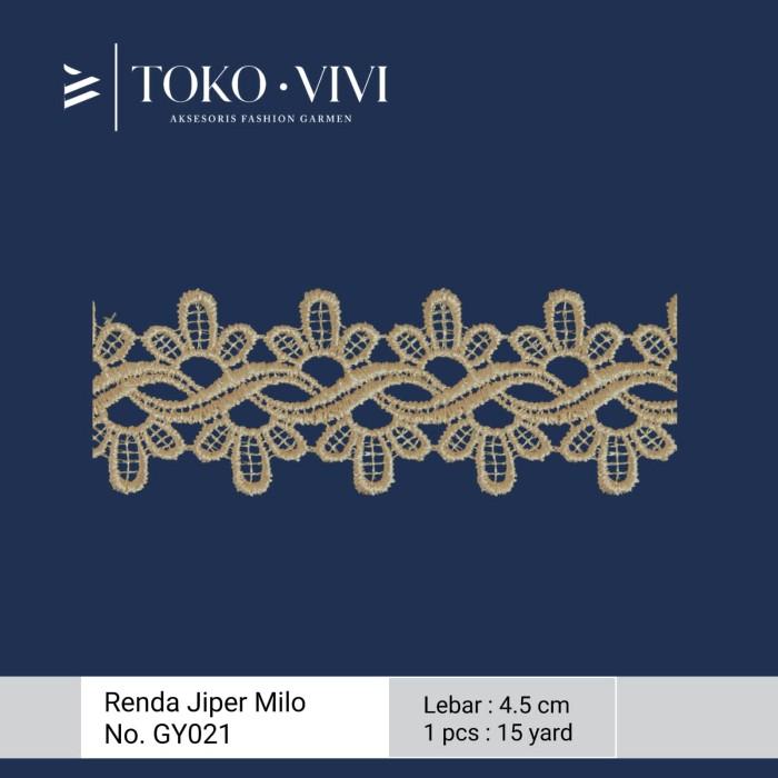 Gambar Vivi Renda Giper/ Gyper/ Bordir/ Jiper Tengahan #GY021 Coklat Milo dari Vivi Aksesoris Fashion Garmen undefined Tokopedia