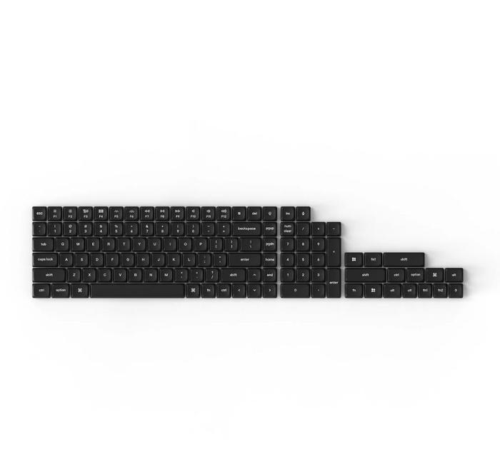 Gambar Keycap Keychron K3 v2 Low Profile Double Shot PBT Keycap Set (Full Set 118 Keys) - Black dari Nmtindo undefined Tokopedia