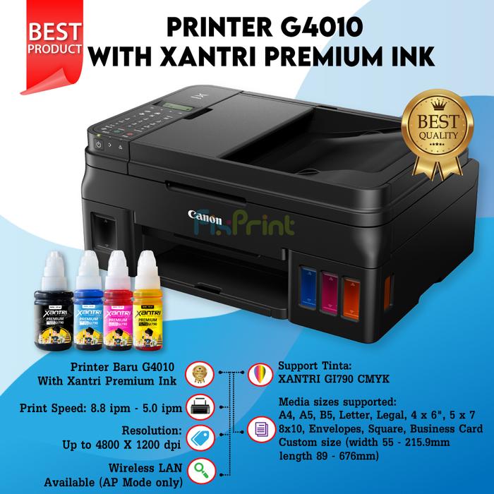 Gambar Canon Inkjet Printer Multifunction PIXMA G4010 - Xantri Ink dari FixPrint Jakarta undefined Tokopedia