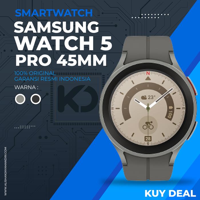 Gambar SAMSUNG GALAXY WATCH 5 PRO 45mm GARANSI RESMI SEIN - GRAY TITANIUM dari Kuy Deal undefined Tokopedia
