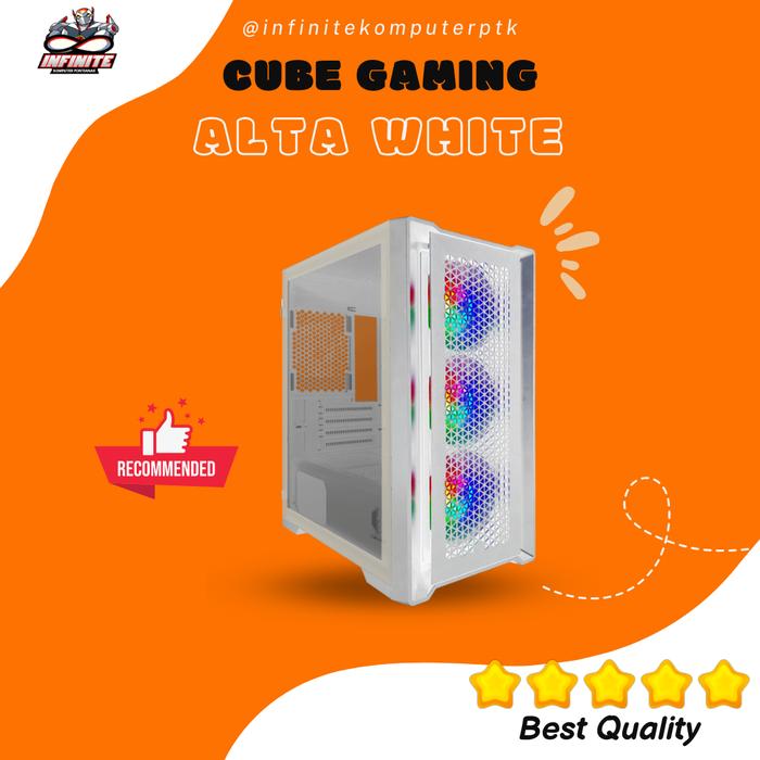 Gambar CUBE GAMING ALTA - Putih dari INFINITE KOMPUTER undefined Tokopedia