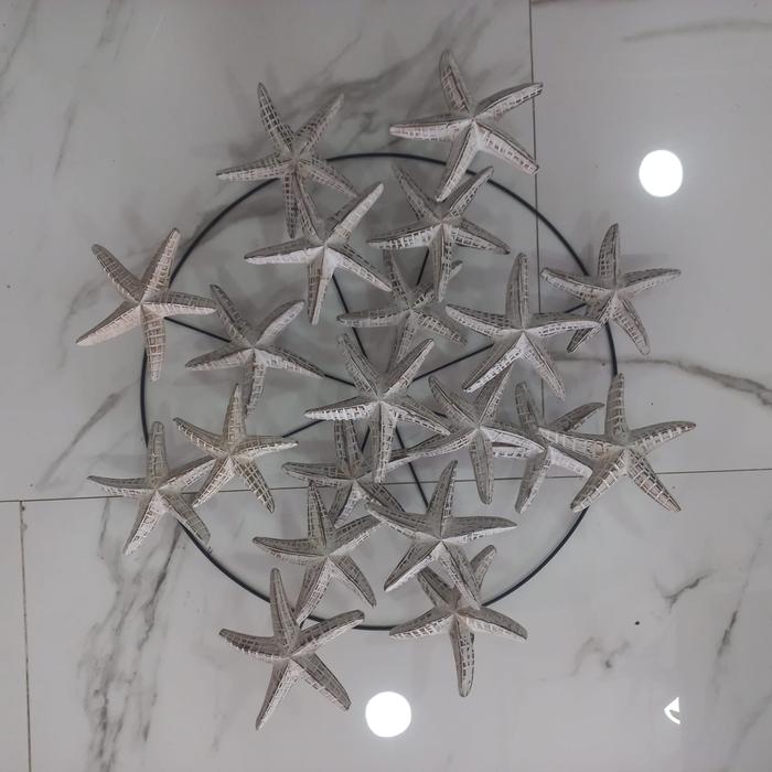Gambar Hiasan Dinding Grup Binatang Laut Besar Unik home decor - Starfish Putih dari D&A Mart undefined Tokopedia