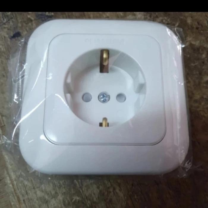 Gambar stop kontak panasonic putih white style wesjp 1121w - CP WIDE SERIES dari wewe electric undefined Tokopedia