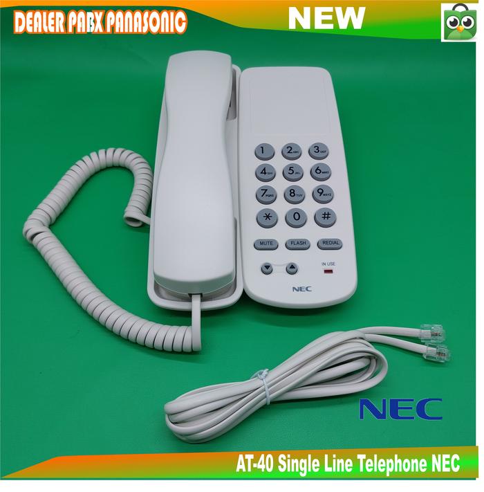 Gambar NEC AT40 SINGLE LINE TELEPON ANALOG GARANSI RESMI - Putih dari Dealer Pabx Panasonic undefined Tokopedia