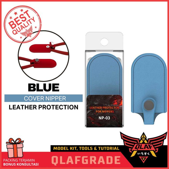 Gambar COVER NIPPER LEATHER PPROTECTOR tutup pelindung blade dspiae - BLUE dari Wahkhilaf undefined Tokopedia
