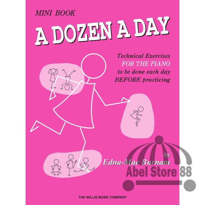 Livre Dozen A Day Initiation Piano - Version Française Rose Pour Débutants