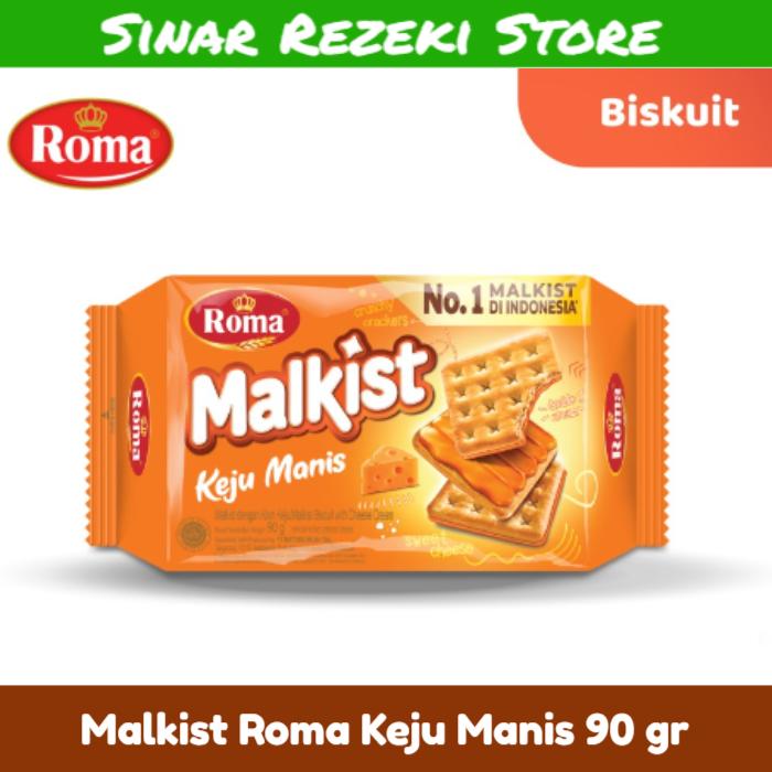 Gambar Biskuit Malkist Roma Keju Manis 90gr dari Sinar Rezeki Store undefined Tokopedia