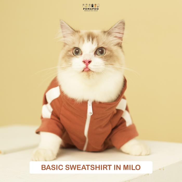 Gambar POMAPOO - SweatShirt Kucing dan SweatShirt Anjing Basic SweatShirt - BASIC MILO, SWEATSHIRT - M dari Pomapoo undefined Tokopedia