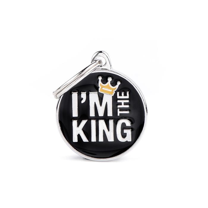 Gambar MyFamily ID Tag - "I'm The King" | Personalized Cat Dog Tag - Small dari Lush Pets Co. undefined Tokopedia
