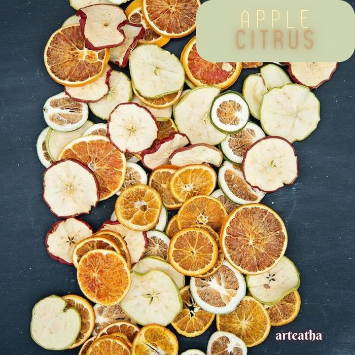 Gambar dried Apple Citrus (Apple+lime+lemon+orange)infused water/tea/garnish dari arteatha undefined Tokopedia