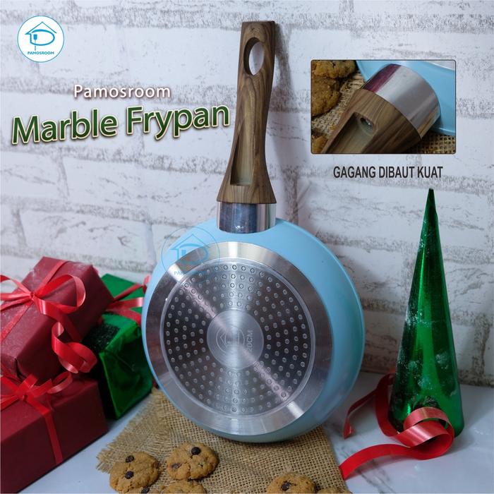 Gambar Pamosroom Mini Frypan 14cm Anti Lengket Mini Wok Pan Motif Kayu 14 cm - 22BiruKayuIdc dari pamosroom undefined Tokopedia