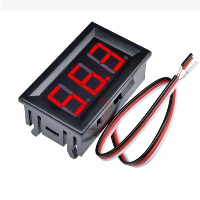 DC Volt Meter 0-100V Pengukur Tegangan DC Battery Panel Surya