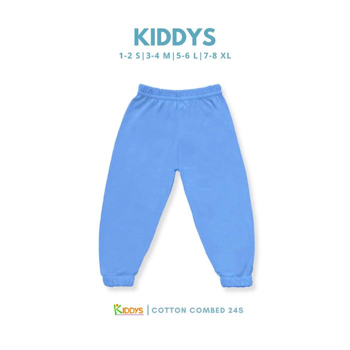 Gambar Kiddys Jogger Pants Unisex Variant Warna Cotton Combed 1-8 Tahun - Biru Muda, 1-2 Tahun dari KIDDYS ID undefined Tokopedia