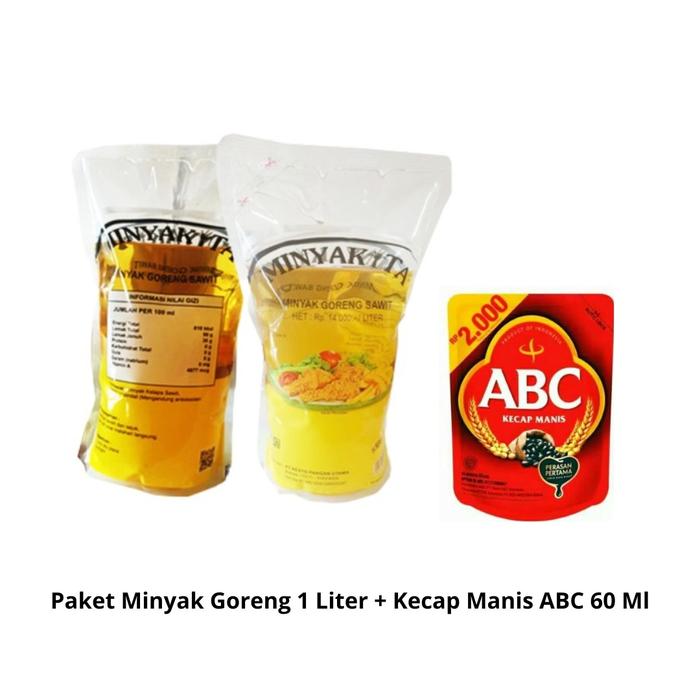 Gambar MINYAK GORENG 1LT + KECAP MANIS ABC 60ML / MINYAK GORENG 1LT / MINYAK dari AmandaAnggunia undefined Tokopedia