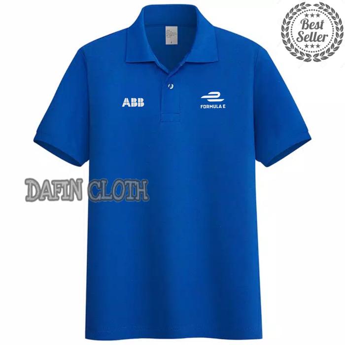 Gambar Kaos Kerah Pria Polo shirt Otomotif Formula E ABB - Hitam, XL dari Davin Apparels undefined 5 Tokopedia