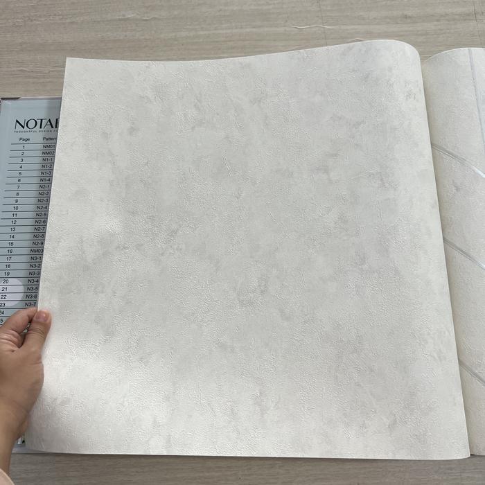 Gambar Wallpaper Vinyl Premium Motif ruang tamu kamar list gold putih polos - N9-3 dari evitainteriorid undefined Tokopedia