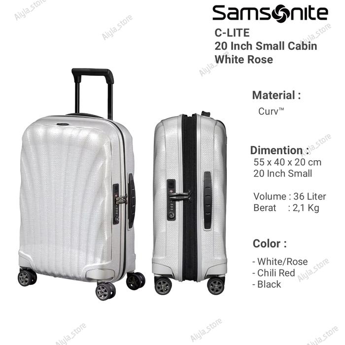 Jual Samsonite C Lite 55 cm 20 inch small cabin Lightweight 2,1 Kg
