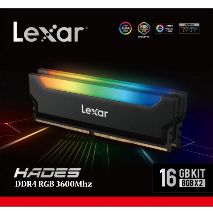 Memory RAM Gaming RGB 16GB Kit 8GB x 3600Mhz Lexar di Ide Komputer Malang  Tokopedia