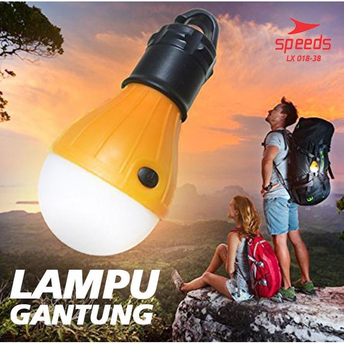 Gambar lampu tenda model bohlam - lampu tenda camping - emergency lamp dari Kentingan Outdoor undefined Tokopedia