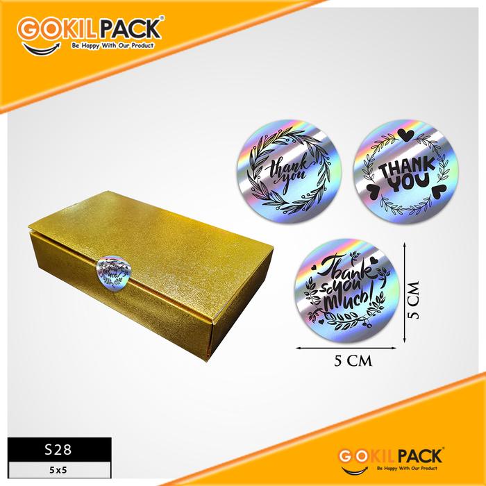 Gambar Sticker Segel|Sticker Sealer |Sticker Hologram|Sticker Thank You |S36 - S28 dari GOKIL PACKAGING undefined Tokopedia
