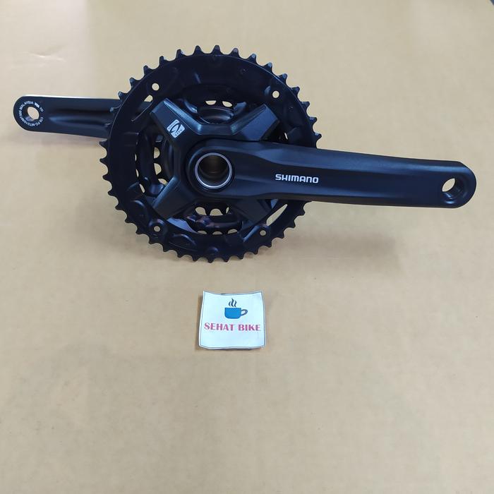 Guarnitura Per Mountain Bike Shimano FC-MT210 Crankset 2x9-speed - 36-22 Teeth - Black Componente Bici Shimano
