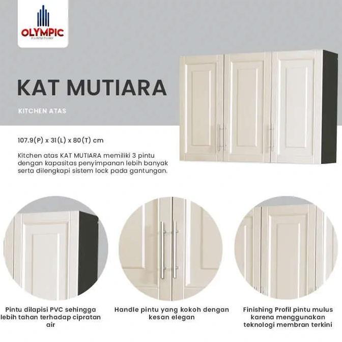 Gambar Rak Industrial Olympic Kitchen Set Atas 3 Pintu / Rak Dapur Atas / - KAT PINTU PANEL dari Kioralands undefined Tokopedia