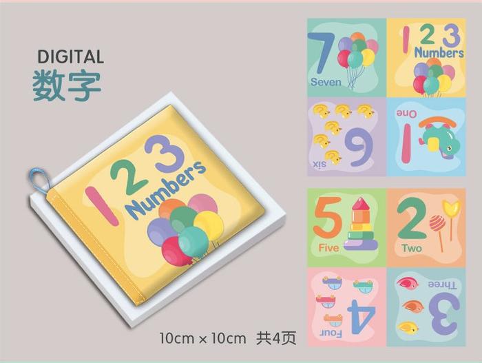 Gambar KEOLA Buku Bantal Bayi/ Mainan Edukasi Bayi Softbook/ Buku kain Bayi - Numbers dari KEOLA undefined Tokopedia