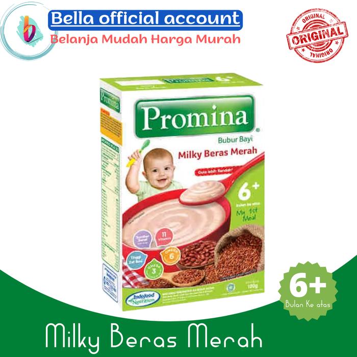 Gambar Promina 6+ Beras Merah - Pisang Susu - Kacang Hijau Bubur Bayi 120 gr - Beras Merah dari Bella shop TNG undefined 4 Tokopedia