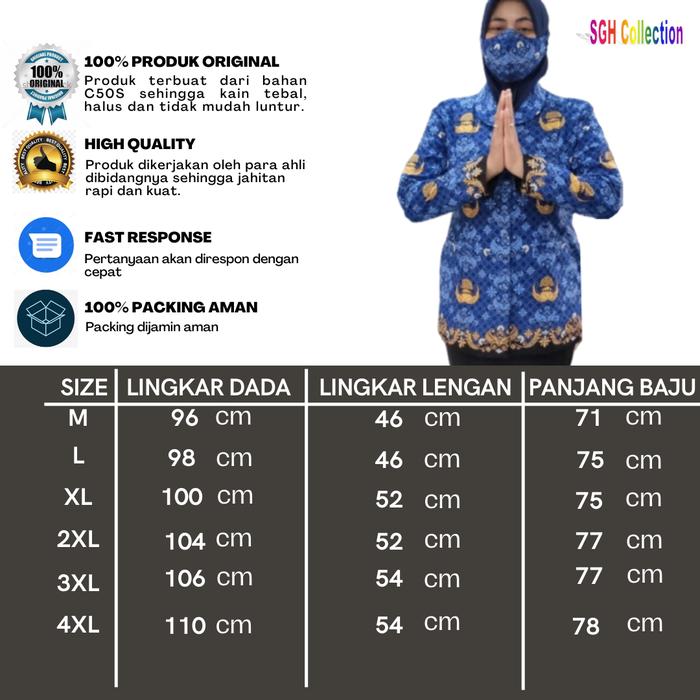 Gambar BATIK KOPRI C50S TERBARU | PRIA | WANITA | BATIK KOPRI TERBARU 2022 - WANITA, M dari SGH COLLECTION undefined Tokopedia