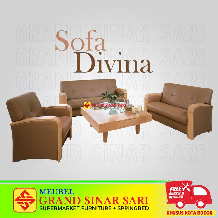 Gambar Sofa tamu Ligna bahan oscar divina dengan meja 321 dari GRAND SINAR SARI undefined Tokopedia