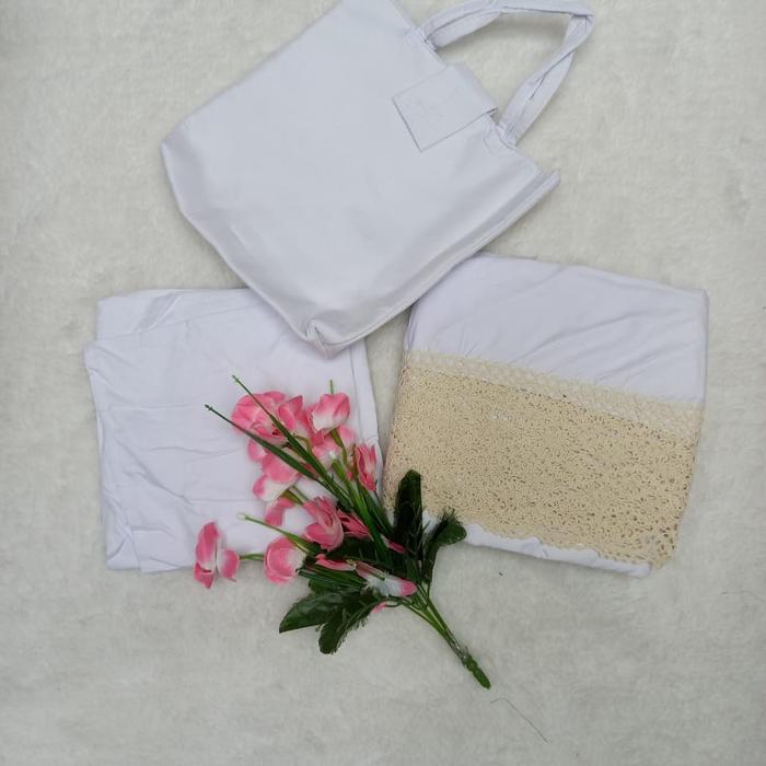Gambar Mukena katun premium cod sehari hari best seller - Putih dari Toko zadda undefined Tokopedia