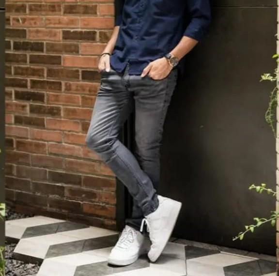 Gambar Celana Jeans Panjang Pria Abu Abu / Celana Jeans Panjang Pria Dewasa - Abu-abu, 27 dari Market Jeans Pria undefined Tokopedia