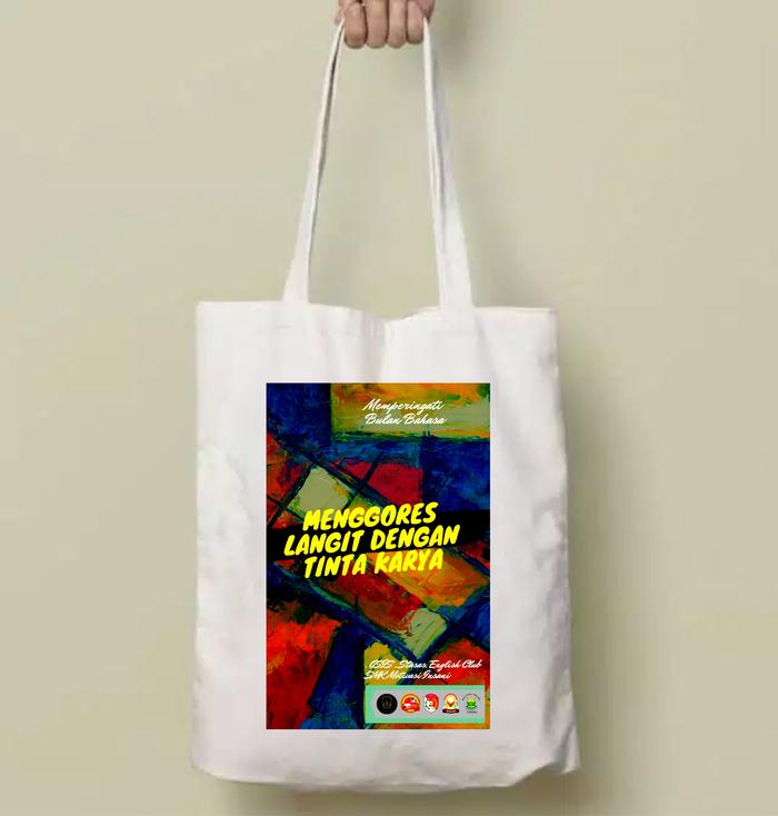 Gambar Tas Souvenir / Goodiebag / Totebag Blacu Custom Sablon Full Colour dari Butik Goodiebag undefined Tokopedia