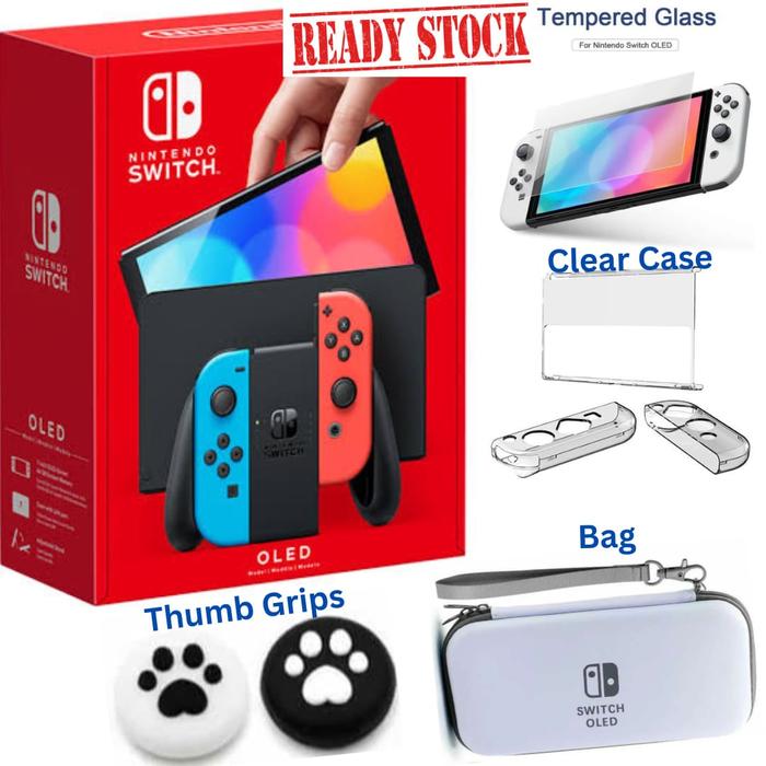 Gambar Nintendo Switch Oled Model Neon Red Blue Set New Version New Model - Complete Set dari Gaming Box_NEW undefined Tokopedia