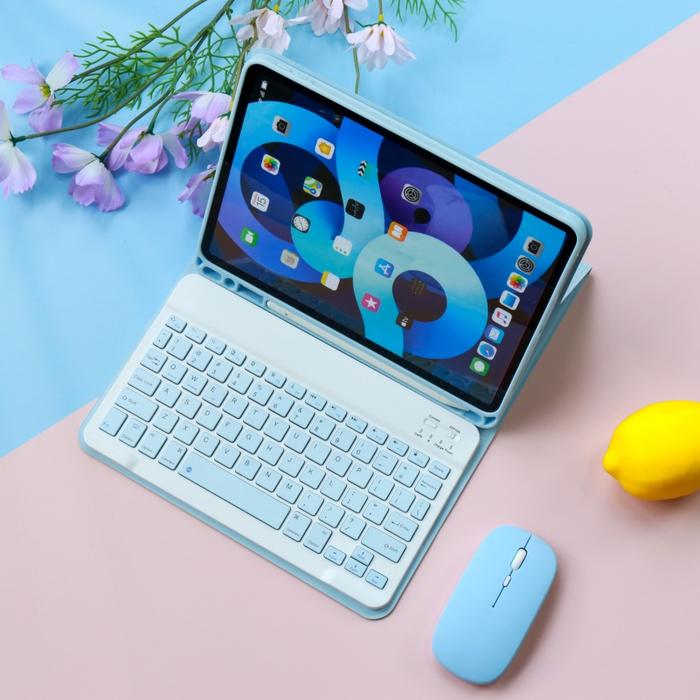 Gambar Flip Case Keyboard Mouse Samsung Galaxy Tab A9+ Plus | Cover Casing - Biru Muda, Case+Keyboard dari nucleo undefined Tokopedia
