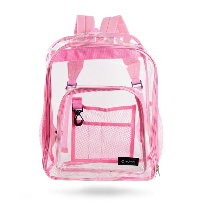 Gambar Tas Transparan Ransel Laptop Sekolah Kuliah Kerja Miles Pria Wanita S9 - Pastel Pink dari Xalianda Official Store undefined Tokopedia