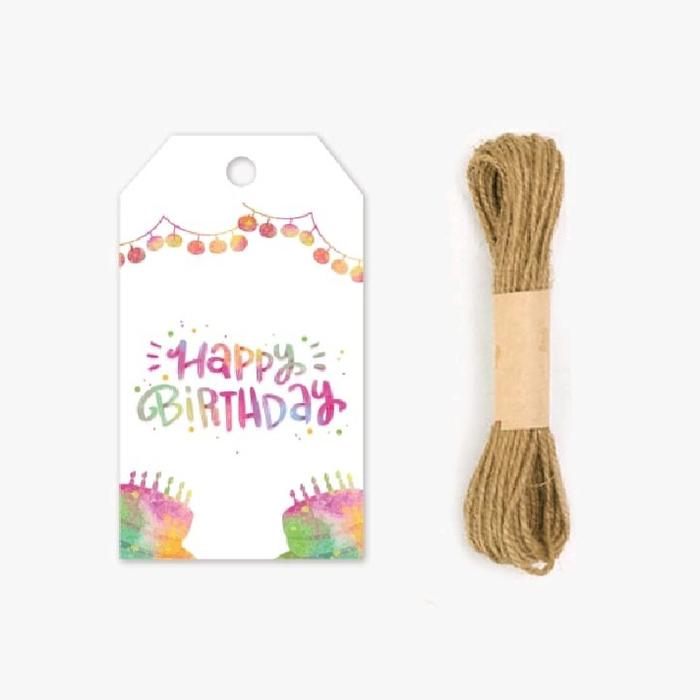 Gambar 50Pcs Hangtag Happy Birthday HBD Hangtag Kartu Ulang Tahun - B dari Aliveshop.id undefined Tokopedia
