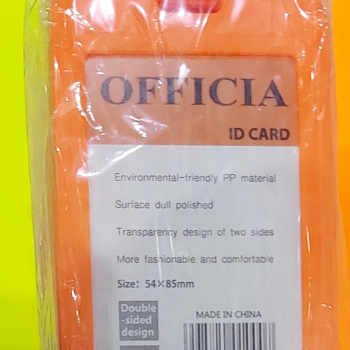 Gambar Id Card 2 sisi - Orange dari Kasih Sentosa undefined Tokopedia