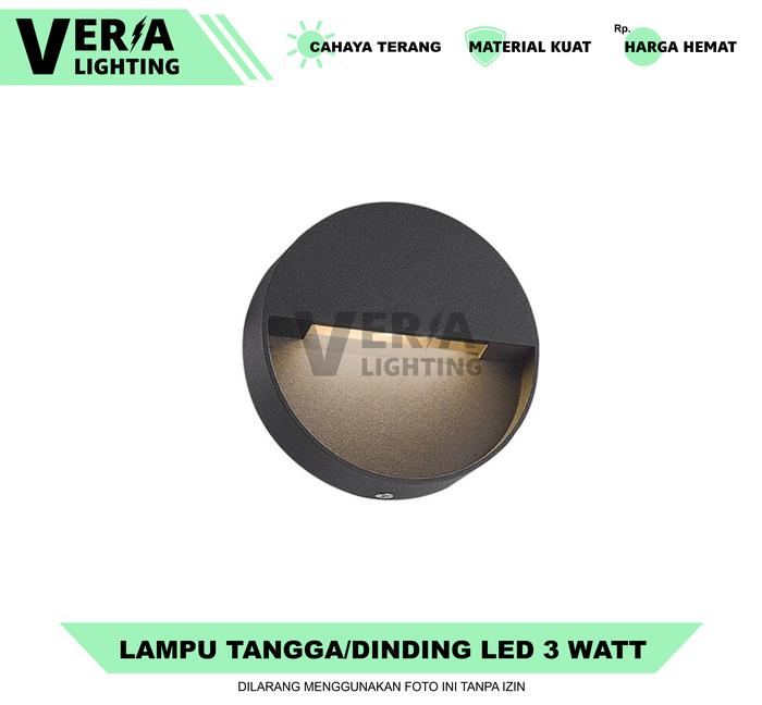 Gambar Lampu Tangga Outdoor 3 Watt 6 Watt Tempel Dinding LED - Model 1 dari Veria Lighting undefined Tokopedia