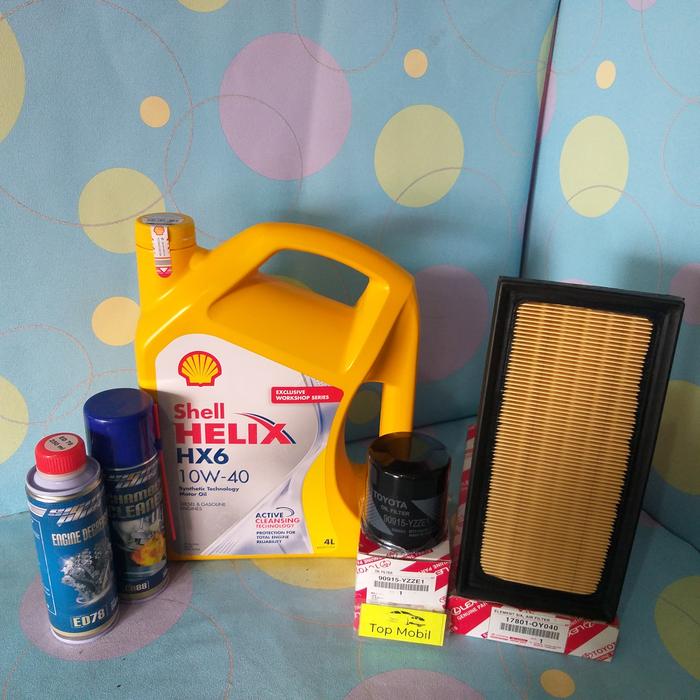 Gambar Paket service Shell HX6 10W-40 All New Yaris (5) dari Top Mobil undefined Tokopedia