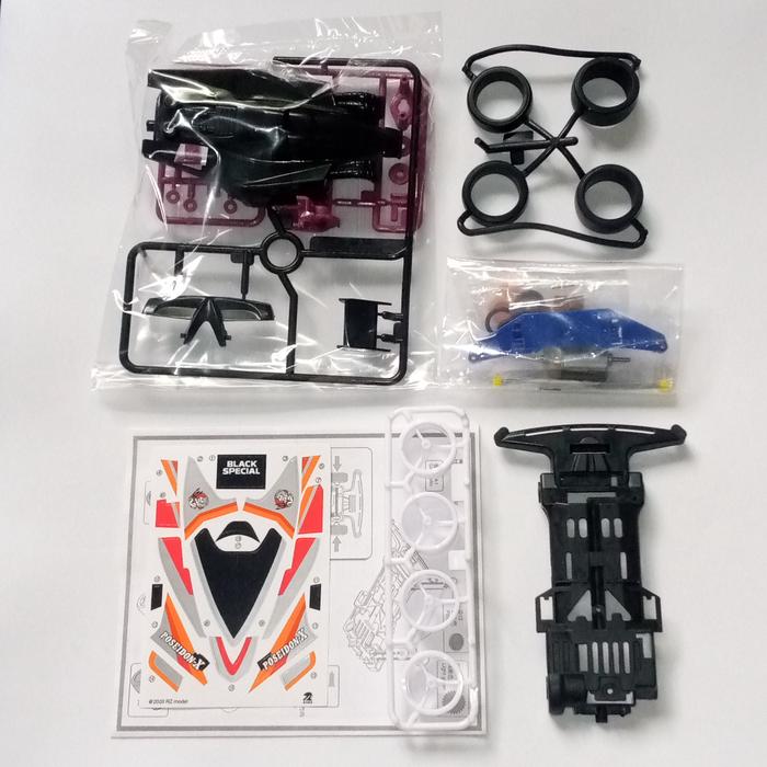 Tamiya Mini 4WD Merk Ruize Poseidon X Black Special | Indo4ward