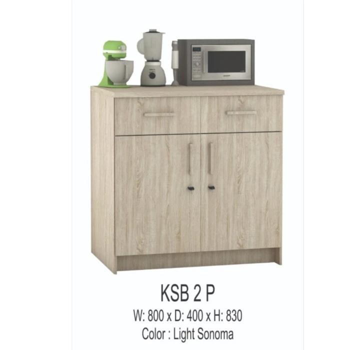 Gambar rak dapur kitchen set bawah kitchen set minimalis rak dapur 2p KSB 2P - ls dari Zona Meubel BDG undefined Tokopedia
