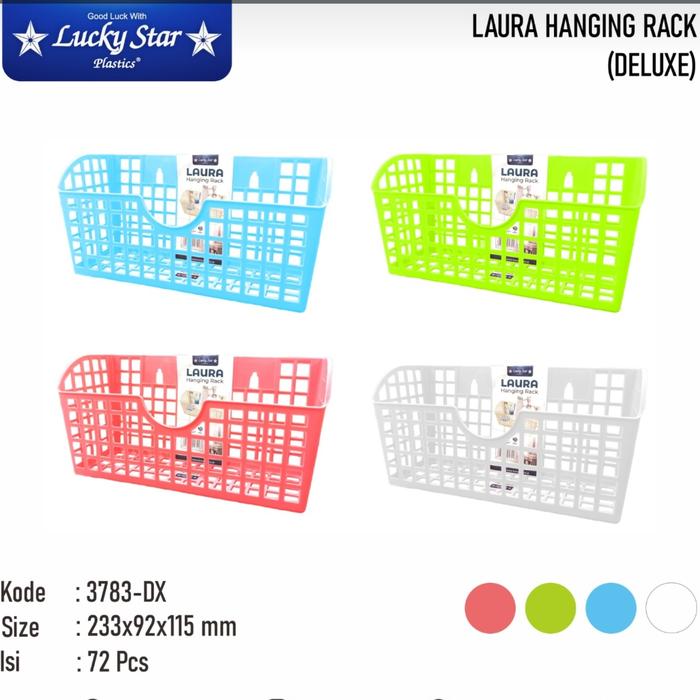 Jual Keranjang Laura Hanging Rack DELUXE 3783-DX Lucky Star - Kota ...