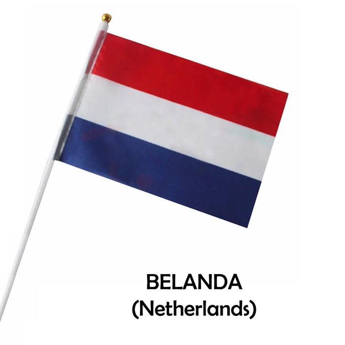 Gambar Bendera Tangan Negara / Country Hand Flags - Belanda dari mushikyo undefined Tokopedia